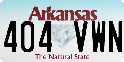 AR license plate 404VWN