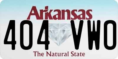AR license plate 404VWO
