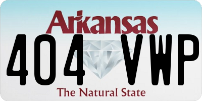 AR license plate 404VWP