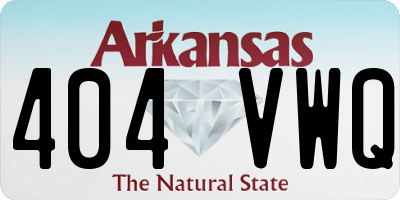 AR license plate 404VWQ