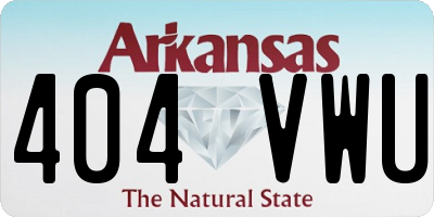 AR license plate 404VWU
