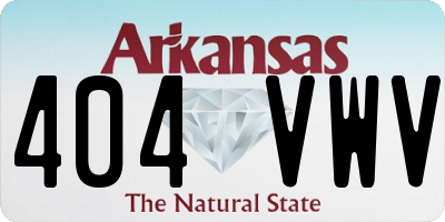 AR license plate 404VWV