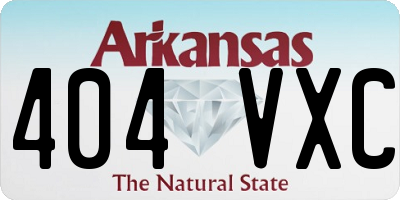 AR license plate 404VXC
