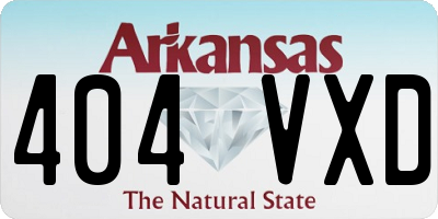 AR license plate 404VXD