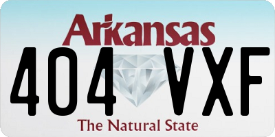 AR license plate 404VXF