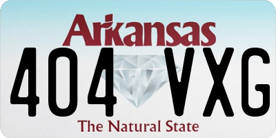 AR license plate 404VXG