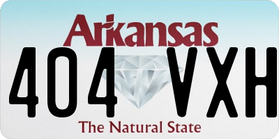 AR license plate 404VXH