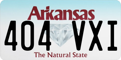 AR license plate 404VXI