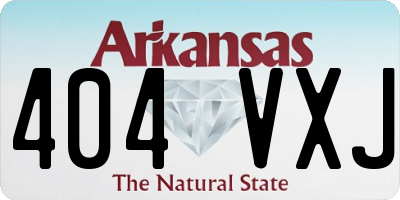 AR license plate 404VXJ