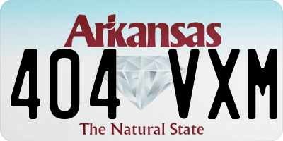 AR license plate 404VXM