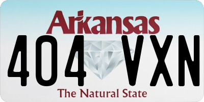 AR license plate 404VXN