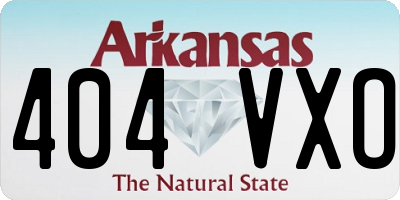 AR license plate 404VXO