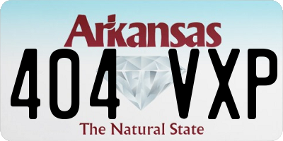 AR license plate 404VXP