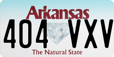 AR license plate 404VXV
