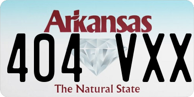 AR license plate 404VXX