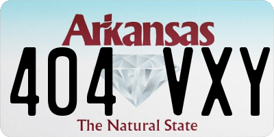 AR license plate 404VXY