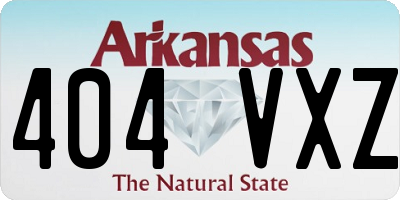 AR license plate 404VXZ