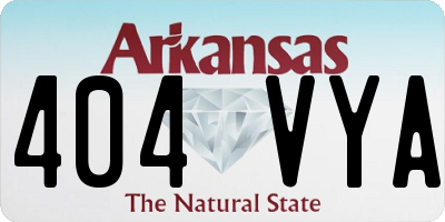 AR license plate 404VYA