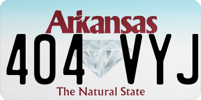 AR license plate 404VYJ