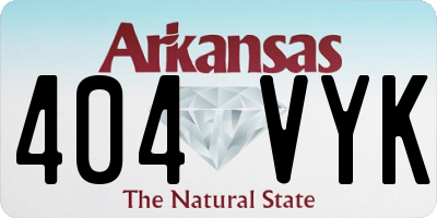 AR license plate 404VYK