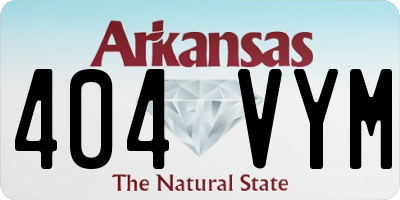 AR license plate 404VYM