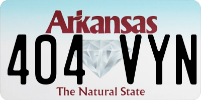 AR license plate 404VYN