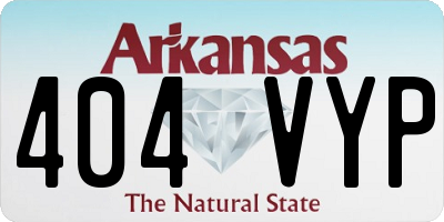 AR license plate 404VYP