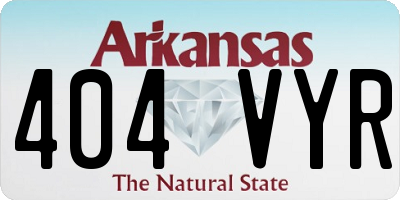 AR license plate 404VYR