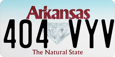 AR license plate 404VYV