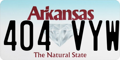 AR license plate 404VYW