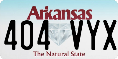 AR license plate 404VYX