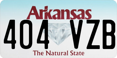 AR license plate 404VZB