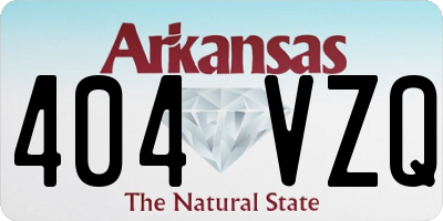 AR license plate 404VZQ