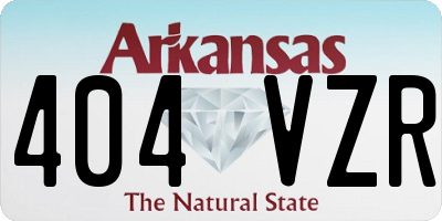 AR license plate 404VZR