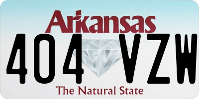 AR license plate 404VZW