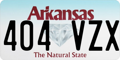 AR license plate 404VZX