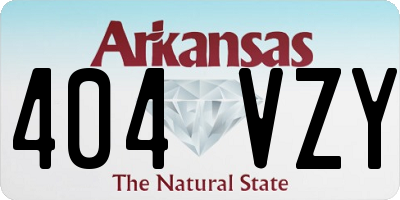 AR license plate 404VZY