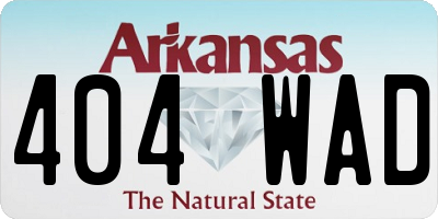 AR license plate 404WAD