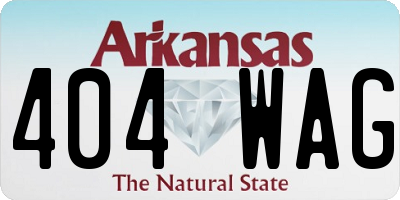 AR license plate 404WAG