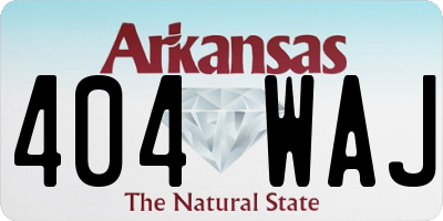 AR license plate 404WAJ
