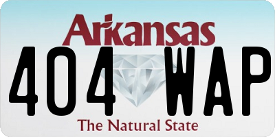 AR license plate 404WAP