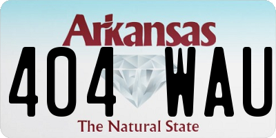 AR license plate 404WAU
