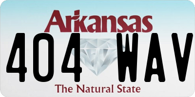 AR license plate 404WAV