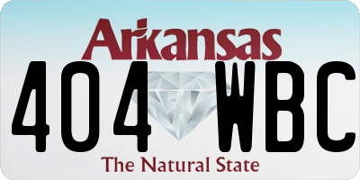 AR license plate 404WBC