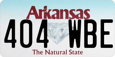 AR license plate 404WBE