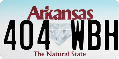 AR license plate 404WBH
