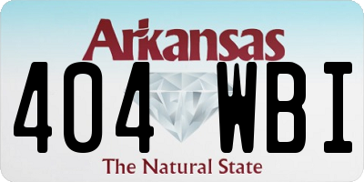 AR license plate 404WBI