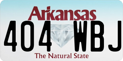 AR license plate 404WBJ