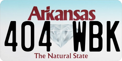AR license plate 404WBK
