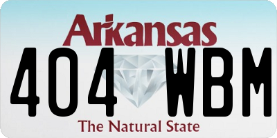 AR license plate 404WBM
